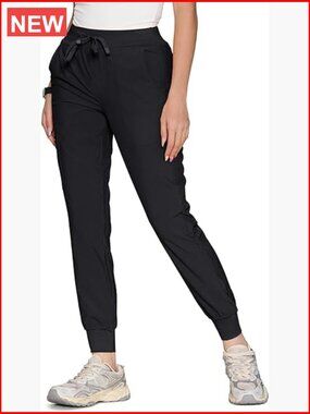 Scrubs for Women, Stretchy Yoga Pants with 5 Pockets, Cargo Jogger Scrub Pants